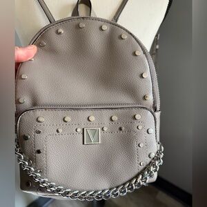Sweet Lnwot VS Studded Chain backpack purse. Has lil mirror inside.